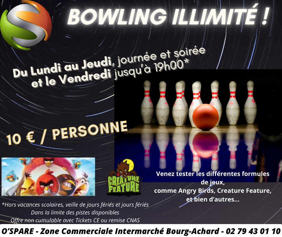Featured image for “L’offre Bowling Illimité fait son grand retour !”